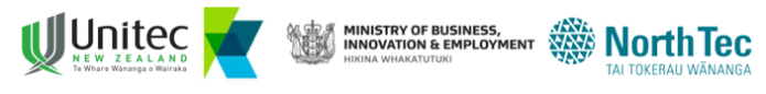logos MIBE Unitec NorthTec